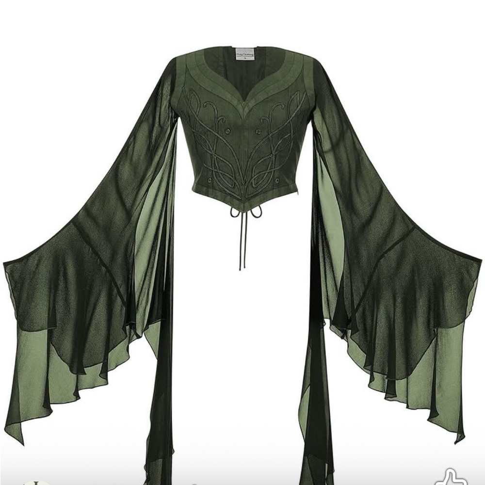 Elegant Green Women's Blouse